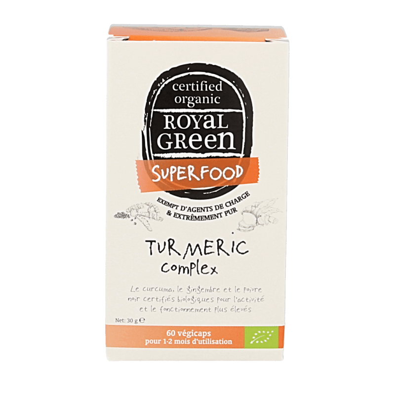 Royal Green Turmeric complex bio 60 Vegetarische capsules - DrogistWereld