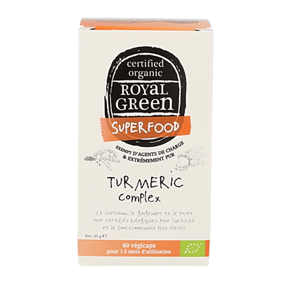 Royal Green Turmeric complex bio 60 Vegetarische capsules - DrogistWereld
