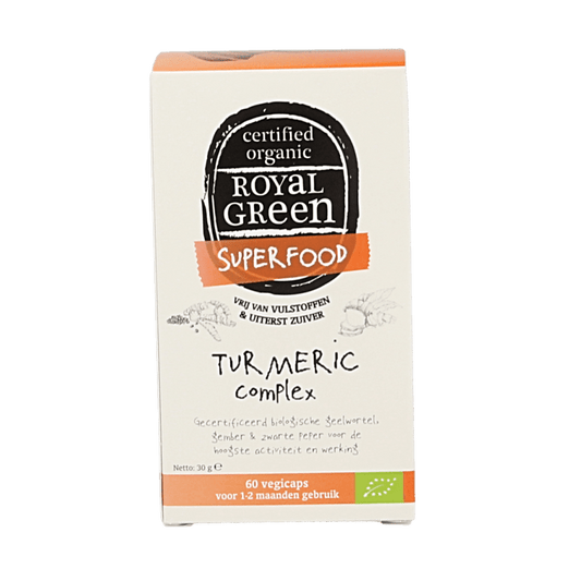 Royal Green Turmeric complex bio 60 Vegetarische capsules - DrogistWereld