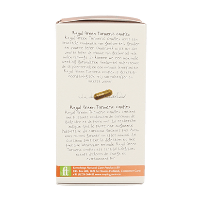 Royal Green Turmeric complex bio 60 Vegetarische capsules - DrogistWereld
