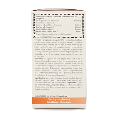 Royal Green Turmeric complex bio 60 Vegetarische capsules - DrogistWereld