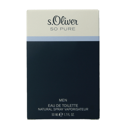 S Oliver So pure men eau de toilette 50 Milliliter - DrogistWereld
