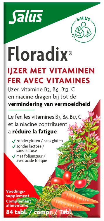 Salus Floradix ijzer tabletten 84 Tabletten - DrogistWereld