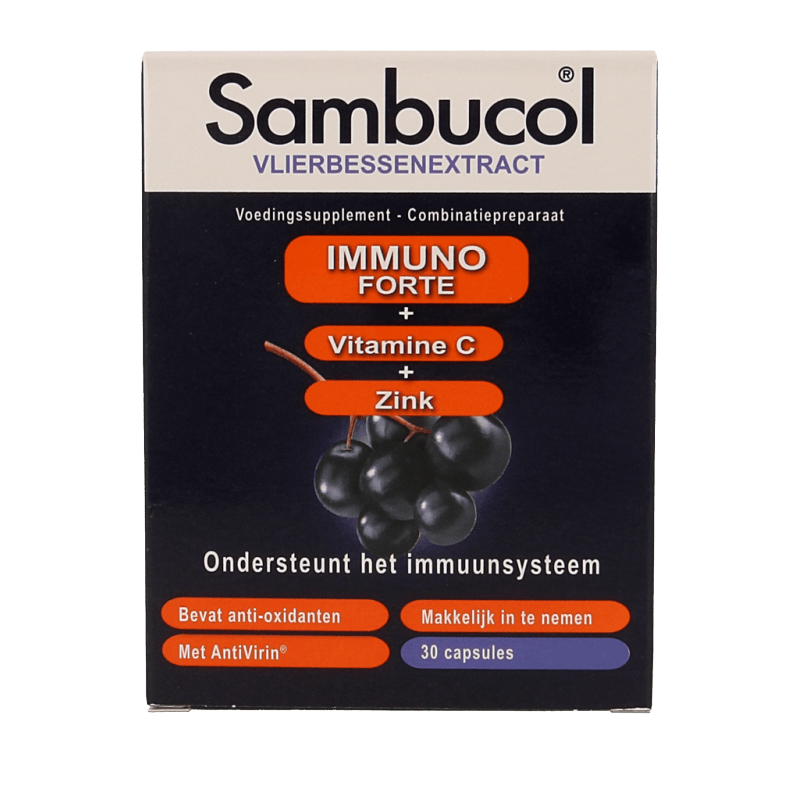 Sambucol Immuno forte 30 Capsules - DrogistWereld