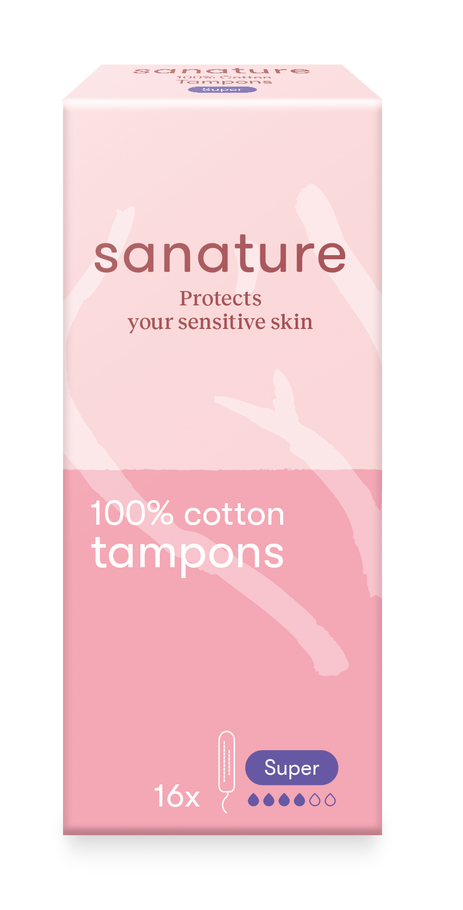 Sanature Tampons super 16 Stuks - DrogistWereld
