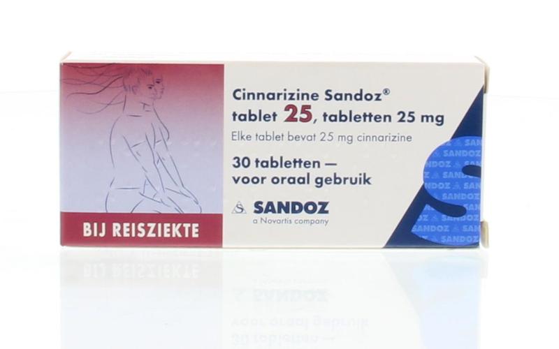 Sandoz Cinnarizine 25mg 30 Tabletten - DrogistWereld