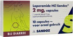 Sandoz Loperamide 2mg 10 Capsules - DrogistWereld