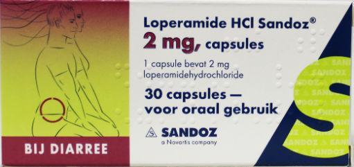 Sandoz Loperamide 2mg 30 Capsules - DrogistWereld