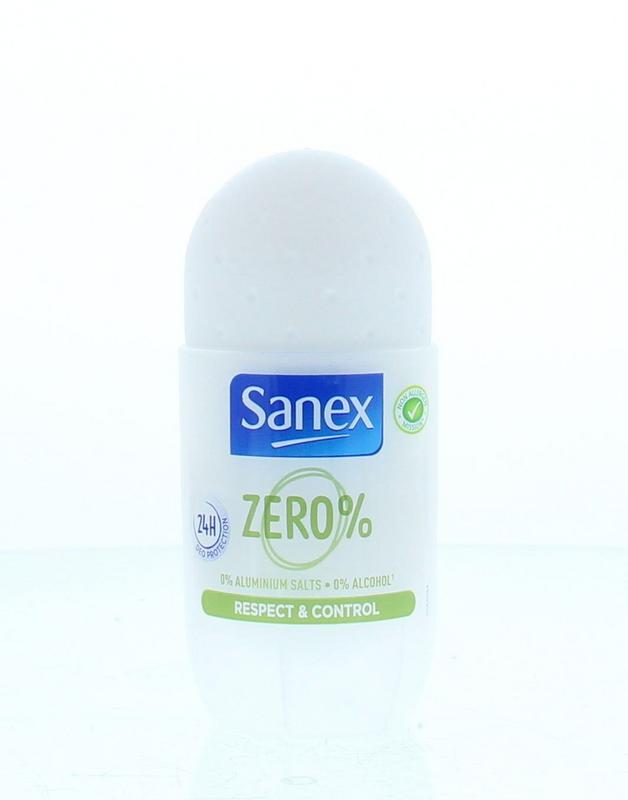 Sanex Deodorant roll - on zero % respect & control 50 Milliliter - DrogistWereld