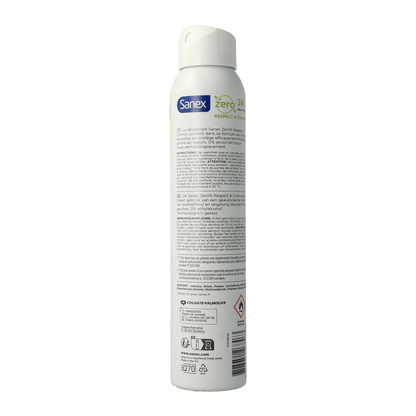 Sanex Deodorant spray zero% respect & control 200 Milliliter - DrogistWereld