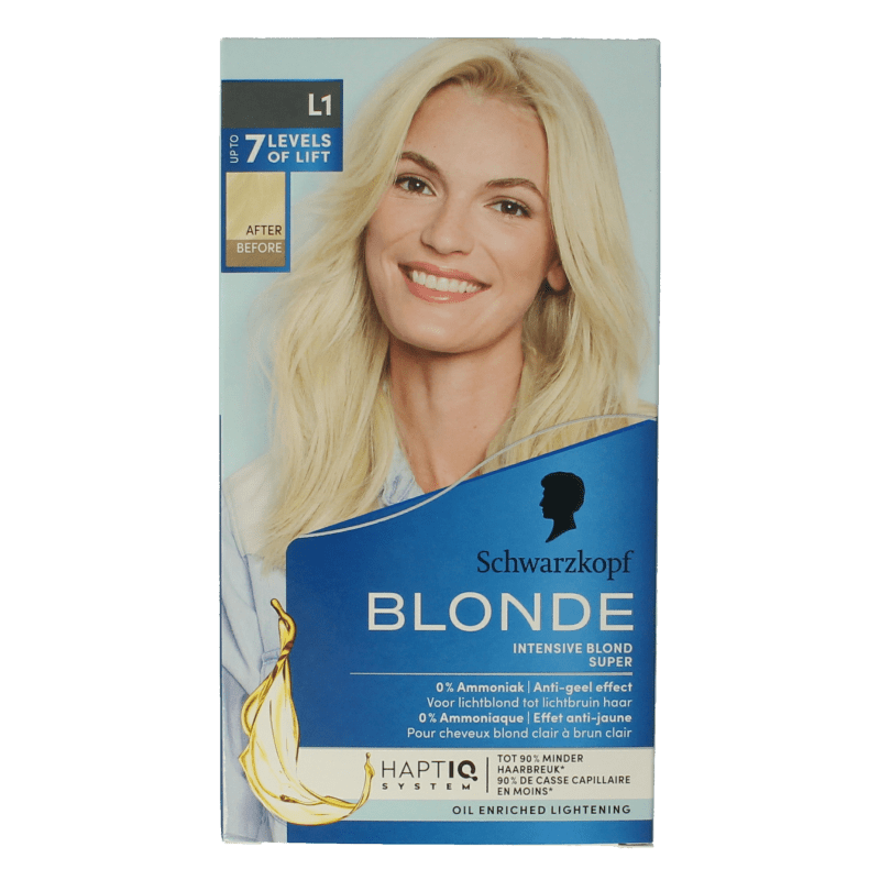 Schwarzkopf Blonde haarverf intensive blond super L1 1 Set - DrogistWereld