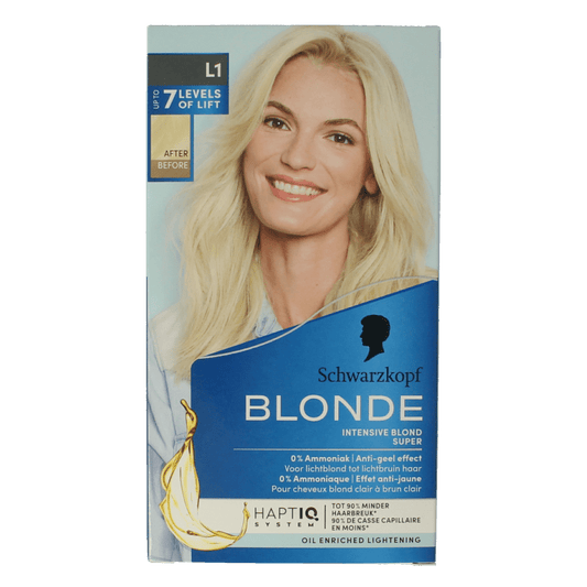 Schwarzkopf Blonde haarverf intensive blond super L1 1 Set - DrogistWereld