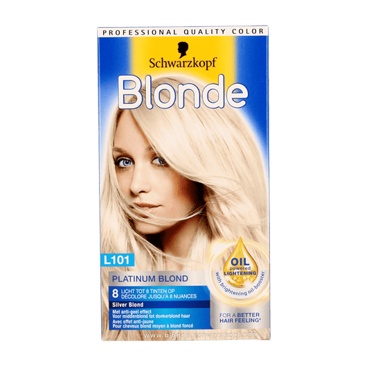 Schwarzkopf Blonde haarverf platinum blond L101 1 Set - DrogistWereld