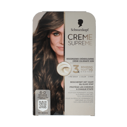 Schwarzkopf Creme supreme 6 - 0 licht bruin 1 Stuks - DrogistWereld