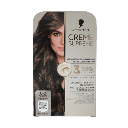 Schwarzkopf Creme supreme 6 - 0 licht bruin 1 Stuks - DrogistWereld