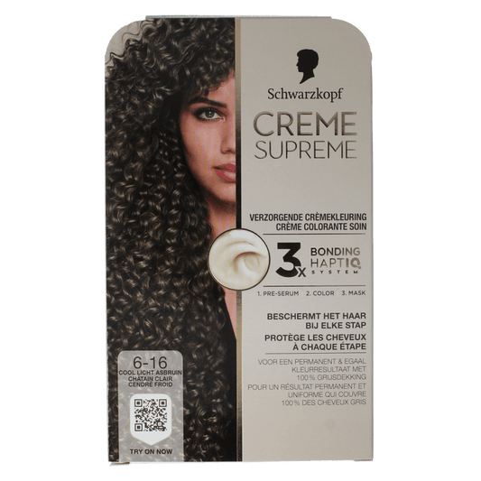 Schwarzkopf Creme supreme 6 - 16 licht bruin 1 Stuks - DrogistWereld