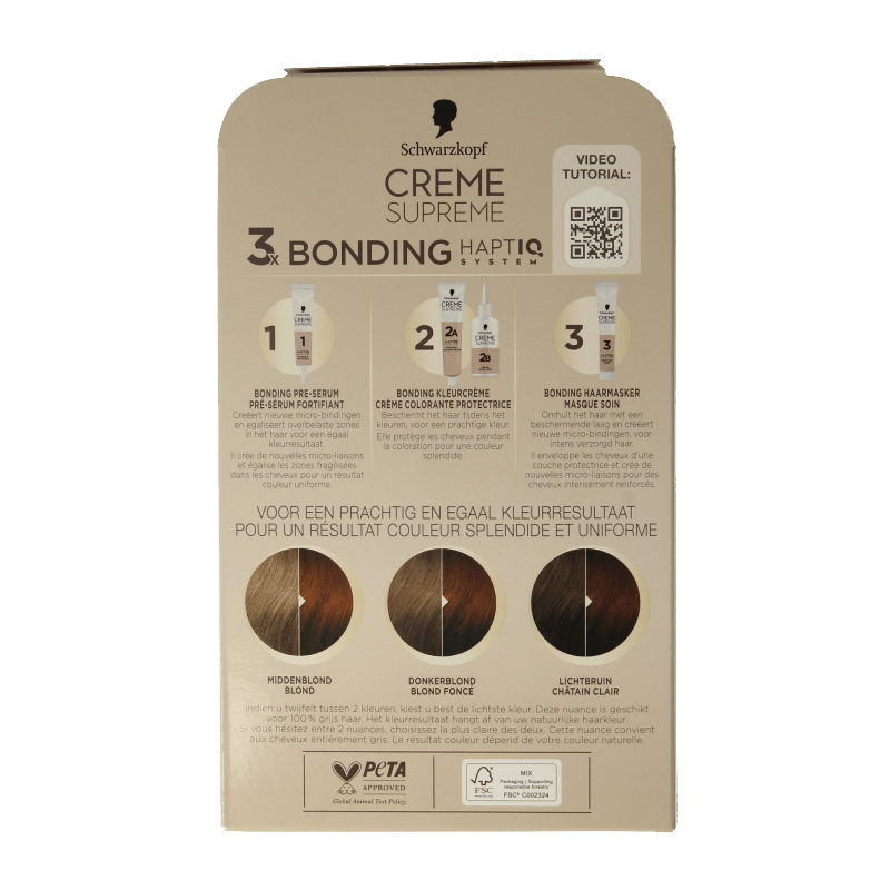Schwarzkopf Creme supreme 7 - 57 donker blond 1 Stuks - DrogistWereld