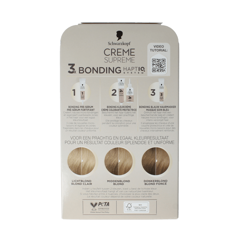 Schwarzkopf Creme supreme 9 - 16 licht blond 1 Stuks - DrogistWereld