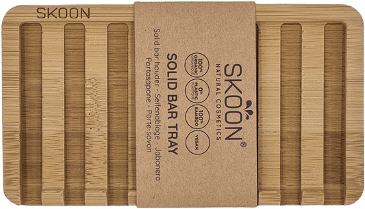 Skoon Solid bar tray - 2 bar - all bamboo 1 Set - DrogistWereld