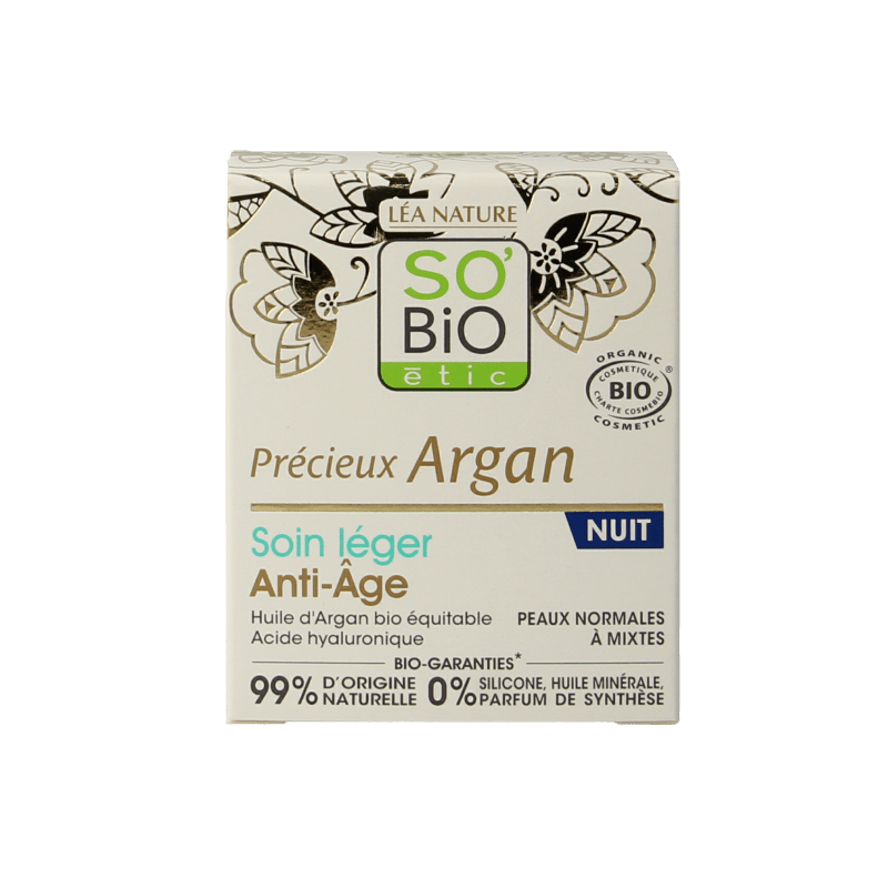 So Bio Etic Anti - aging night fluid 50 Milliliter - DrogistWereld
