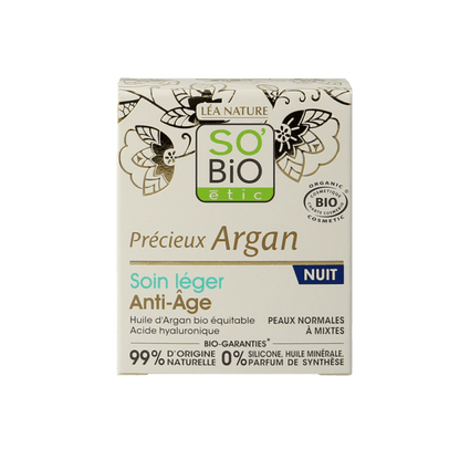 So Bio Etic Anti - aging night fluid 50 Milliliter - DrogistWereld