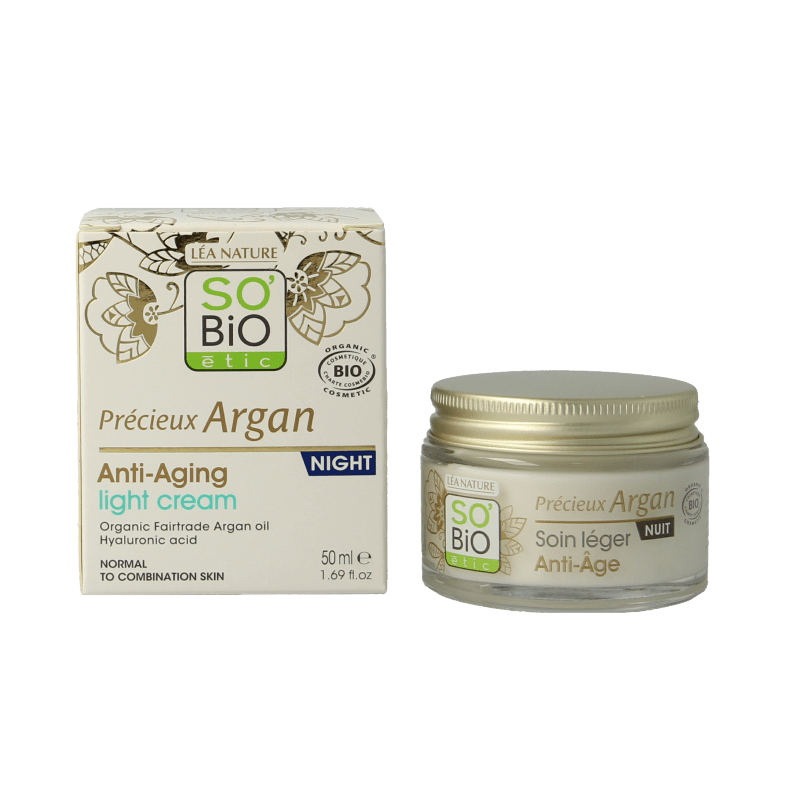 So Bio Etic Anti - aging night fluid 50 Milliliter - DrogistWereld