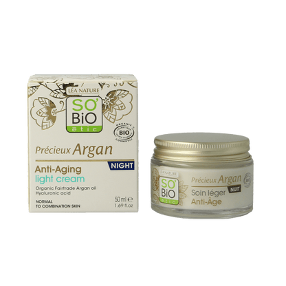 So Bio Etic Anti - aging night fluid 50 Milliliter - DrogistWereld