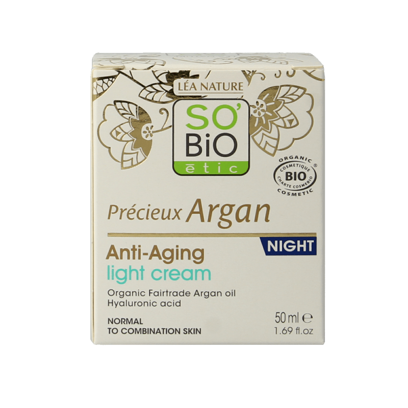 So Bio Etic Anti - aging night fluid 50 Milliliter - DrogistWereld