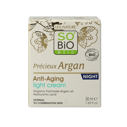 So Bio Etic Anti - aging night fluid 50 Milliliter - DrogistWereld