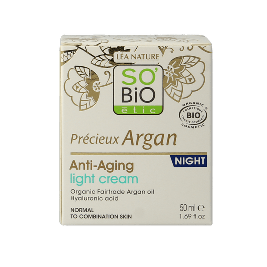 So Bio Etic Anti - aging night fluid 50 Milliliter - DrogistWereld