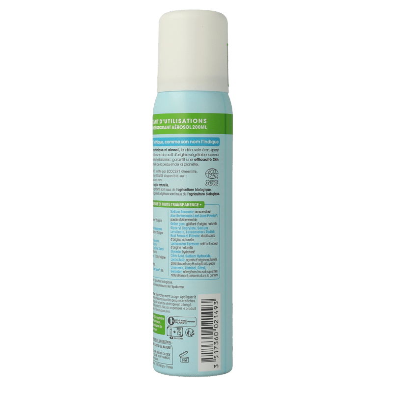 So Bio Etic Deospray women aloe vera 100 Milliliter - DrogistWereld