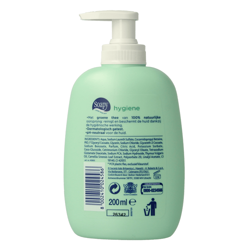 Soapy Handzeep hygiene 200 Milliliter - DrogistWereld