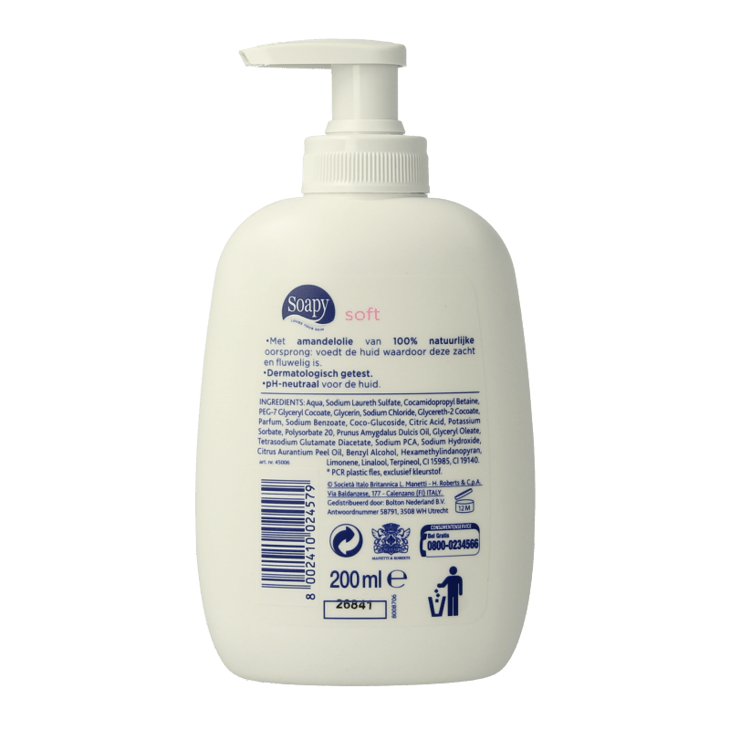 Soapy Handzeep soft 200 Milliliter - DrogistWereld