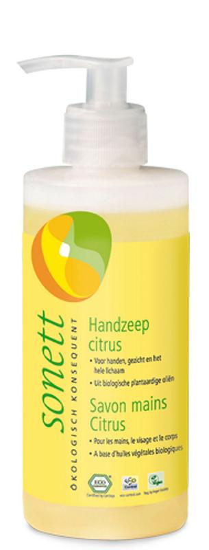 Sonett Handzeep citrus vloeibaar 300 Milliliter - DrogistWereld