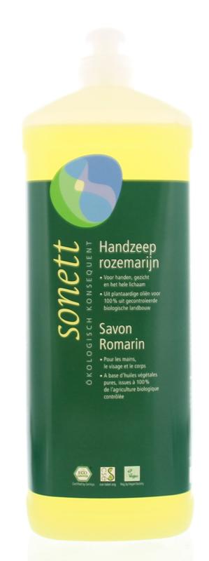 Sonett Handzeep rozemarijn vloeibaar 1 Liter - DrogistWereld