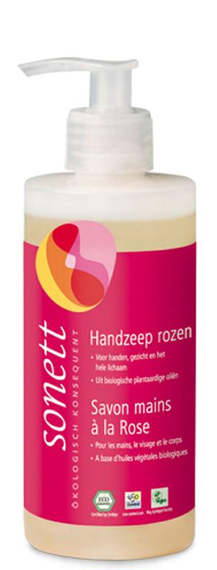 Sonett Handzeep rozen vloeibaar 300 Milliliter - DrogistWereld