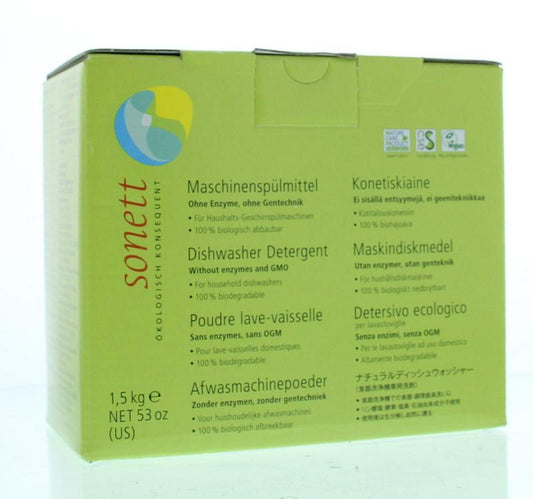 Sonett Vaatwasmachine poeder 1500 Gram - DrogistWereld