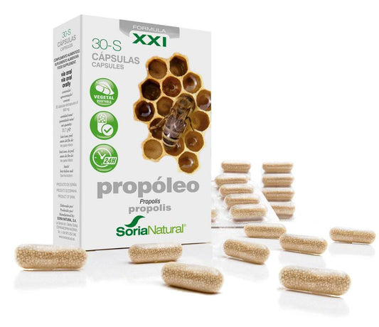 Soria Natural 30 - S Propolis XXI 30 Capsules - DrogistWereld