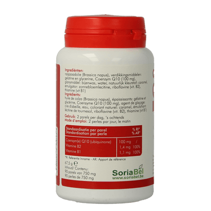 SoriaBel Ubiquinone CoQ10 100mg 90 Softgels - DrogistWereld