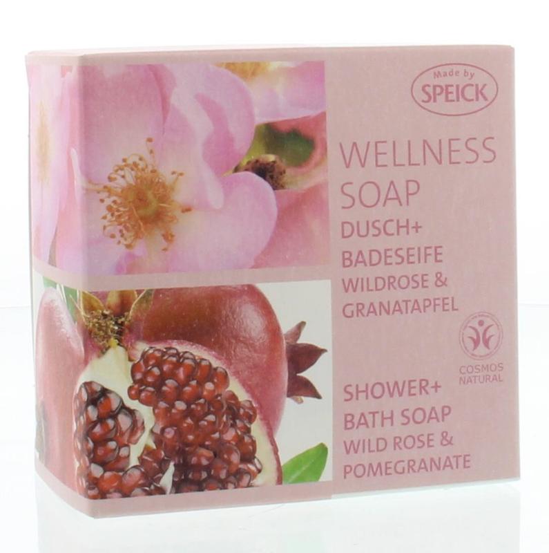 Speick Wellness zeep wilde roos & granaatappel 200 Gram - DrogistWereld