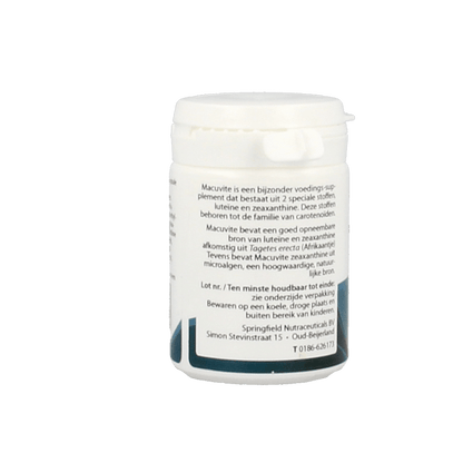 Springfield Macuvite 30 Vegetarische capsules - DrogistWereld
