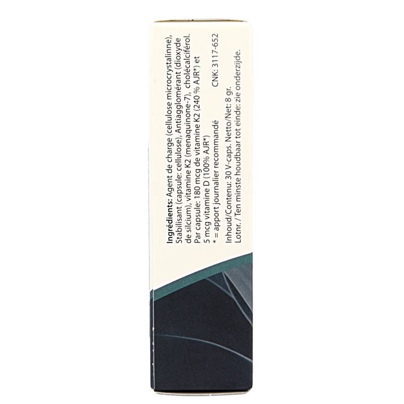 Springfield MenaQ7 Forte vitamine K2 180 mcg 30 Vegetarische capsules - DrogistWereld