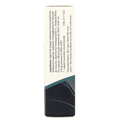 Springfield MenaQ7 Forte vitamine K2 180 mcg 30 Vegetarische capsules - DrogistWereld