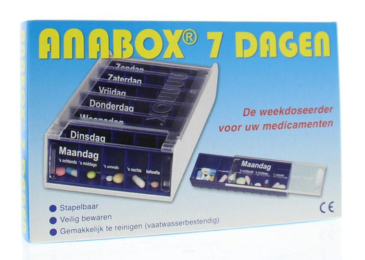 Spruyt Hillen Anabox 7 dagen blauw 1 Stuks - DrogistWereld