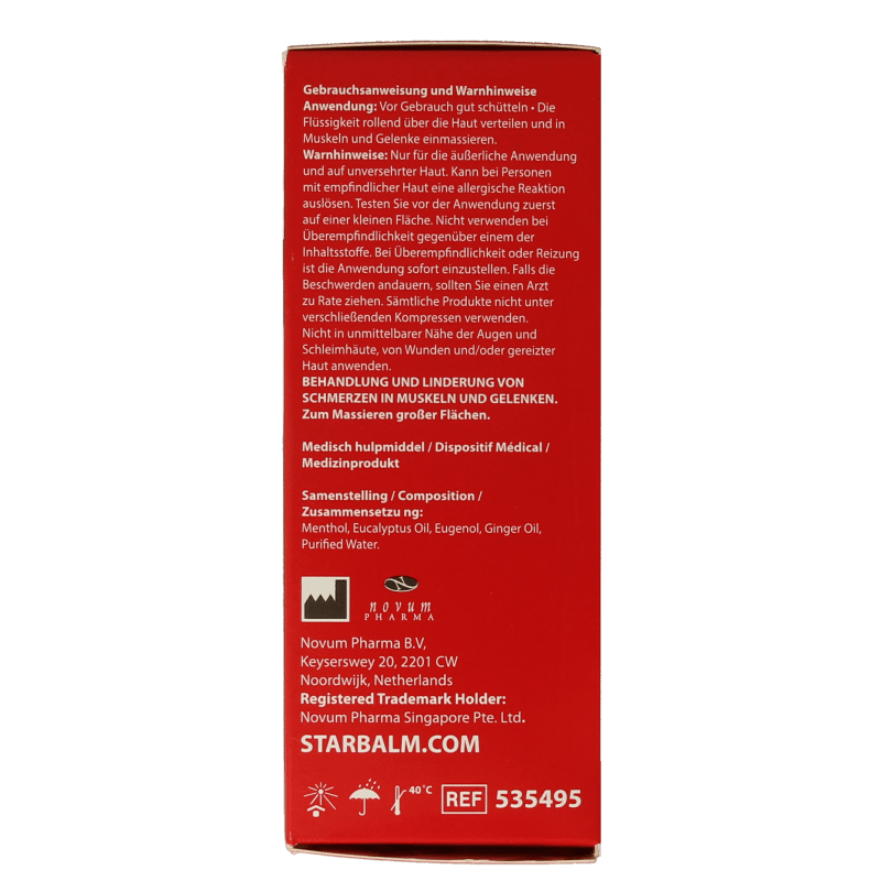 Star balm Roll on warm 75 Milliliter - DrogistWereld