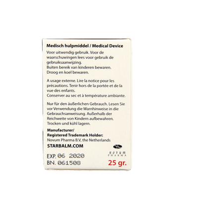 Star balm Wit 25 Gram - DrogistWereld