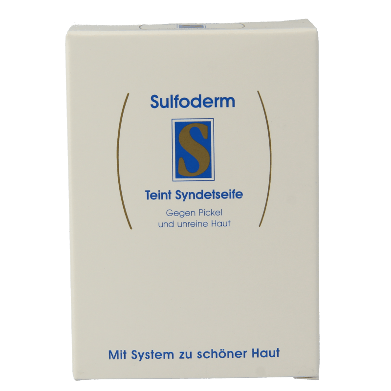Sulfoderm S teint syndet soap 100 Gram - DrogistWereld