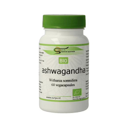 Surya Aswagandha bio 60 Capsules - DrogistWereld