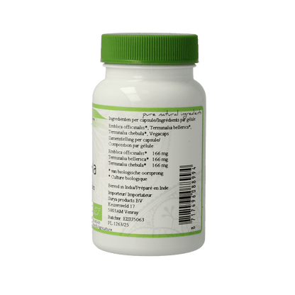 Surya Bio triphala bio 60 Vegetarische capsules - DrogistWereld