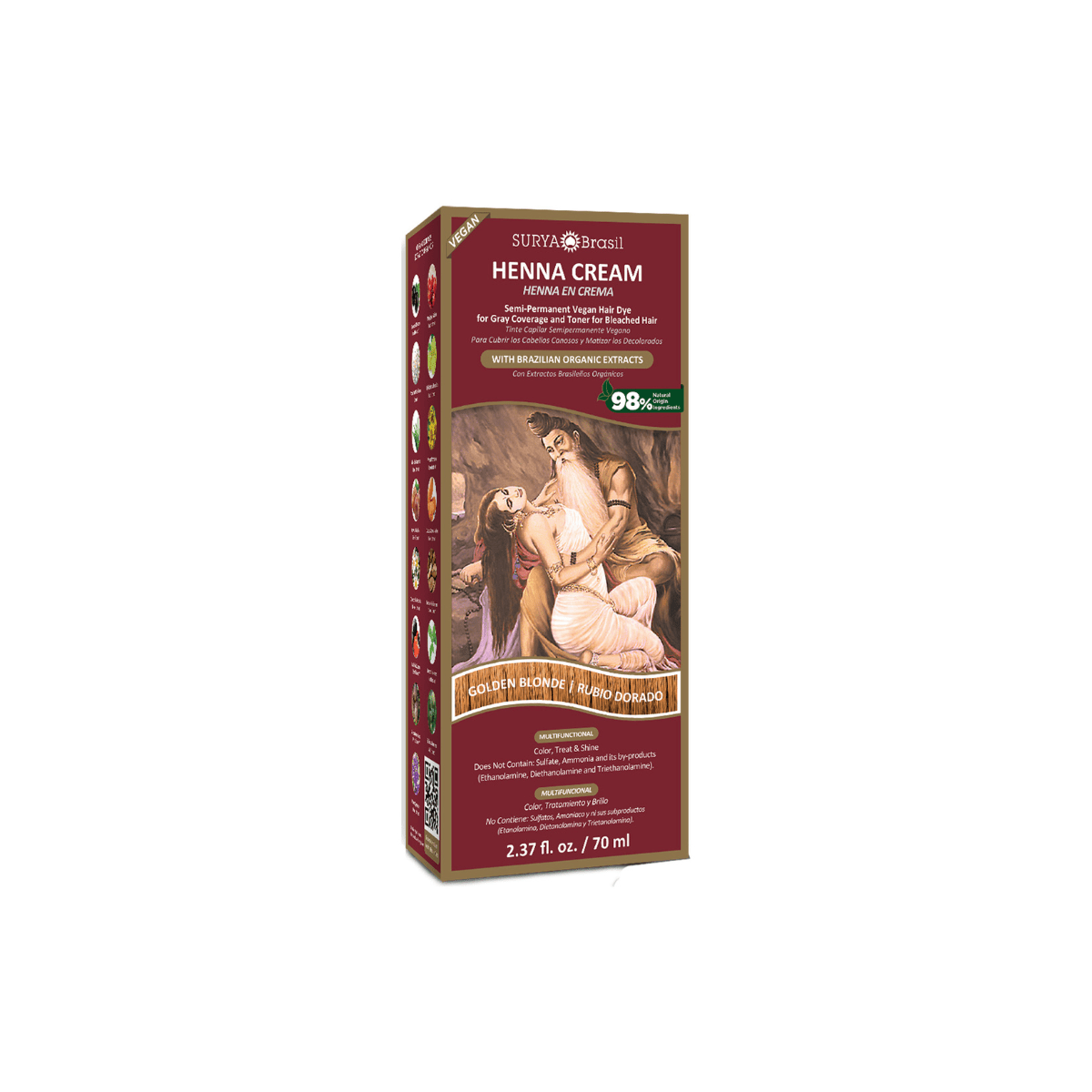 Surya Brasil Henna haarverf creme goud blond 70 Milliliter - DrogistWereld